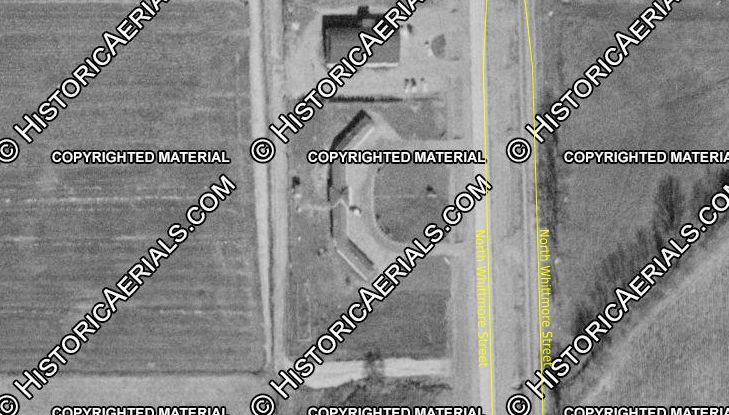 Hub Motel - 1950S Aerial (newer photo)